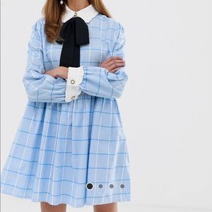 Sister Jane mini smock dress with pussybow